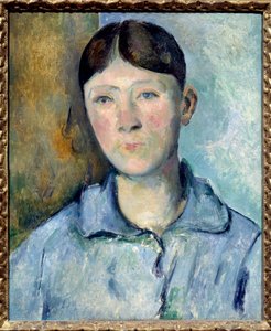 セザンヌ夫人（旧姓：オルタンス・フィケ）の肖像 作： Paul Cézanne