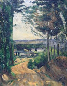 湖に通じる道 作： Paul Cézanne