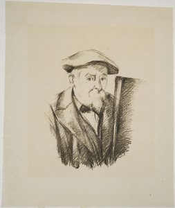 自画像 作： Paul Cézanne