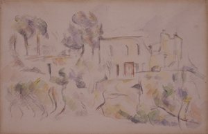コーチ ハウス (シャトー ノワールの小屋) 作： Paul Cézanne