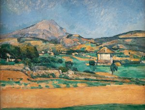 モンターニュ・サント・ヴィクトワールの平原。 バルクロスからの眺め 作： Paul Cézanne