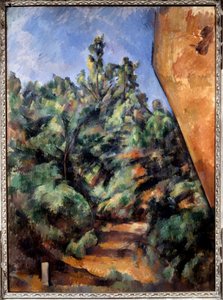 ポール・セザンヌ（1839-1906）の「赤い岩」の絵 作： Paul Cézanne