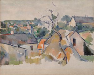 屋上、1898年頃（キャンバスに油彩） 作： Paul Cézanne