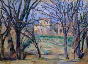 木や家 作： Paul Cézanne