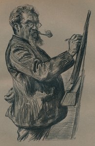 「ヘンリー・ステイシー・マークスの死後の肖像」、c1899 作： Paul Charles Renouard