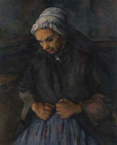 ロザリオの老婆c。 1895 作： Paul Cézanne