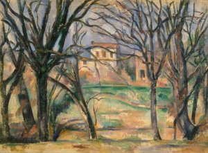 木と家 作： Paul Cézanne