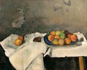 桃のプレート 作： Paul Cézanne