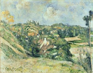 ヴァルハルムから見たオーヴェルシュルオワーズ、1879年〜82年 作： Paul Cézanne
