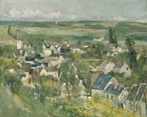 オーヴェルス、パノラマビュー、1873-75 作： Paul Cézanne