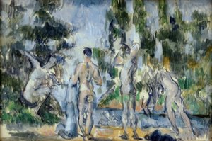 入浴者 作： Paul Cézanne