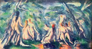 入浴者 作： Paul Cézanne