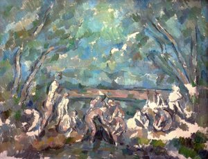 入浴者 作： Paul Cézanne