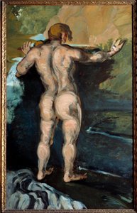 浴女と岩の絵 ポール・セザンヌ（1839-1906） 1868年 ノーフォーク、クライスラー美術館 作： Paul Cézanne