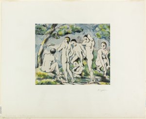 水浴者 作： Paul Cézanne