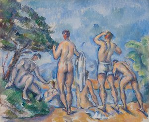 水浴者 作： Paul Cézanne