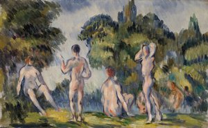 水浴、189094。 作： Paul Cézanne