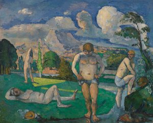 休憩中の入浴者 作： Paul Cézanne