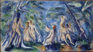 入浴者、1895～1896年頃。 作： Paul Cézanne