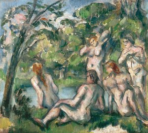 セザンヌ、ポール（1839-1906）の「水浴」。 作： Paul Cézanne