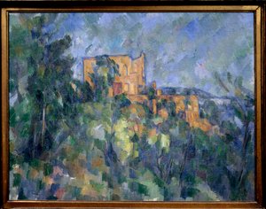 ポールセザンヌの黒い城の絵 作： Paul Cézanne