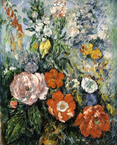 花の花束、1879-1880 作： Paul Cézanne