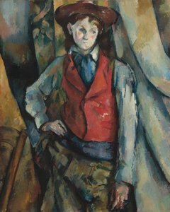 赤いチョッキの少年 作： Paul Cézanne