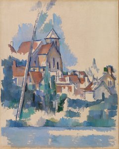 モンティニー シュル ロワン教会 (モンティニー シュル ロワン教会) 作： Paul Cézanne