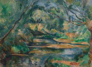 小川。 1895-1900年頃 作： Paul Cézanne