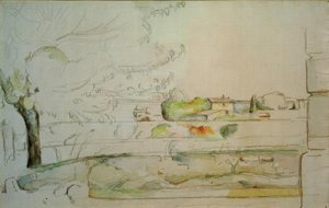 ベルビュー平野 作： Paul Cézanne