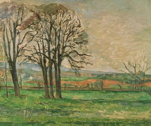 Jas de Bouffanの裸の木。 1885-86 作： Paul Cézanne
