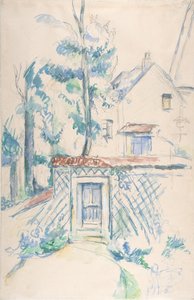 庭への入り口、1878-1880年。 作： Paul Cézanne