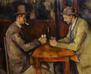 フランス語：Les Joueurs de cartes カード・プレイヤーズ 作： ポール・セザンヌ