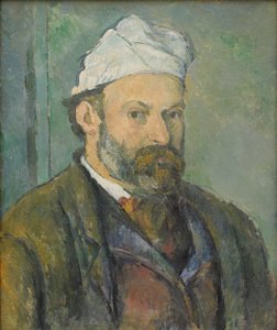 フランス語  白い帽子の芸術家の肖像 白い帽子の芸術家の肖像 作： ポール・セザンヌ