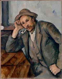 傾いた喫煙者 作： Paul Cézanne
