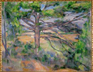 大きな松と赤い大地 作： Paul Cézanne