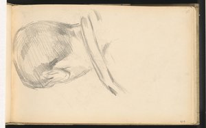 後ろから見た少年の頭 作： Paul Cézanne