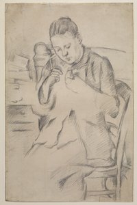 Hortense Fiquet 作： Paul Cézanne