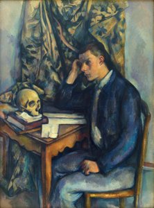 頭蓋骨と若い男 作： Paul Cézanne