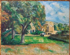 栗の木とジャドブファンの農場 作： Paul Cézanne