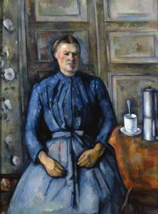 コーヒーメーカーの女性 作： Paul Cézanne