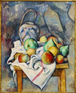 わらの花瓶 作： Paul Cézanne