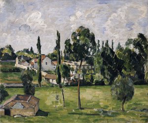 ウォーターラインのある風景、1879年 作： Paul Cézanne