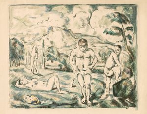 大浴場 作： Paul Cézanne