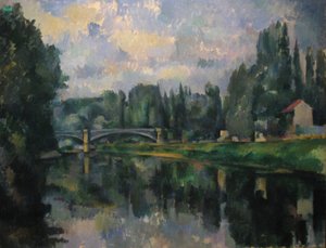 クレテイユのマルヌ川に架かる橋 作： Paul Cézanne