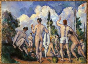 入浴者 作： Paul Cézanne