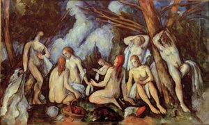 大きな入浴者 作： Paul Cézanne