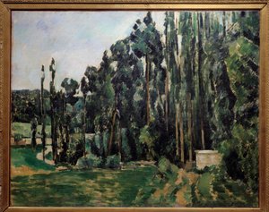 Les poplars ポール・セザンヌ(1839-1906)の絵画 1879 Sun.0,65x0,81 m パリ、オルセー美術館