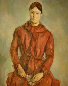 赤のセザンヌ夫人 作： Paul Cézanne