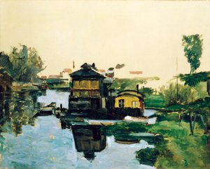 川に浮かぶ家 作： ポール・セザンヌ